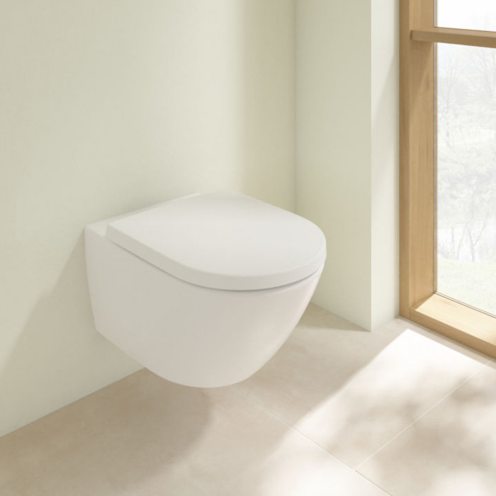 Villeroy&Boch Subway 3.0 Унитаз 37х56х36см., подвесной, TwistFlush, CeramicPlus, цвет: белый камень