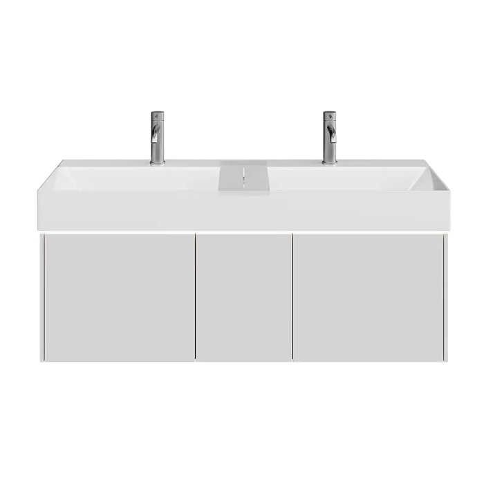 Kerama Marazzi Grande Тумба 120х47х37.3см., подвесная, 3 ящика, цвет: архитектурный серый