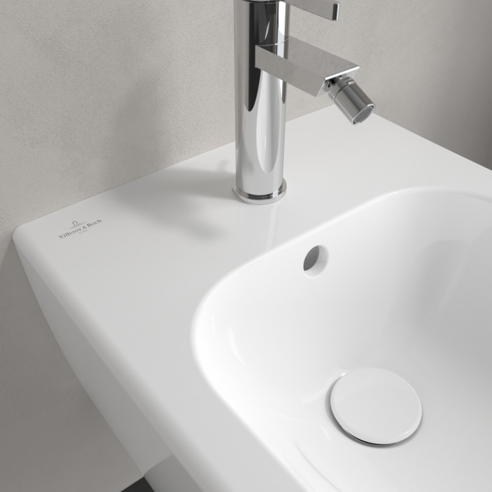 Villeroy&Boch Avento Биде подвесное 37x53см., 1 отв., цвет: альпийский белый
