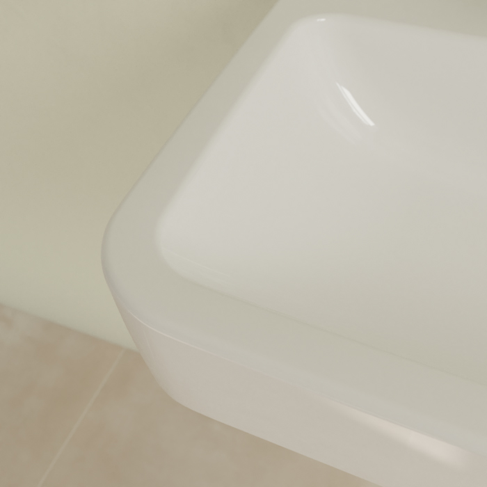 Villeroy&Boch O.novo раковина 60x46x17.5см., 1 отв., подвесная, с переливом, цвет: альпийский белый