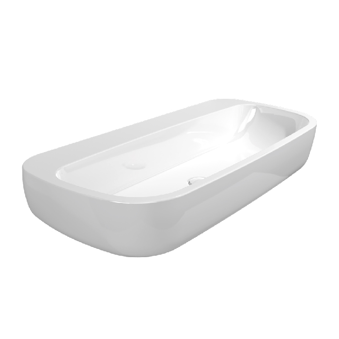 Flaminia Mono Раковина 100x48x18.5 см, 1 отв., подвесная, цвет: белый