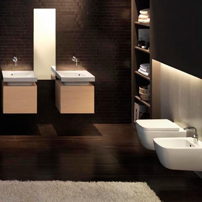 Hatria Fusion Q Унитаз подвесной, 35.5x53см, цвет: белый