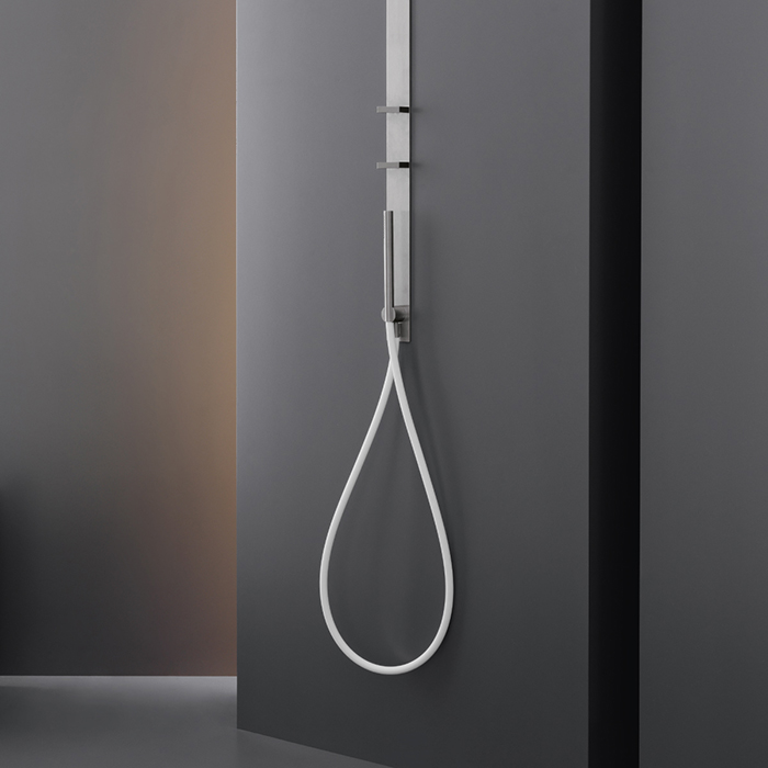 CEA Design BAR Душевая система, настенная, цвет: нержавеющая сталь/белый