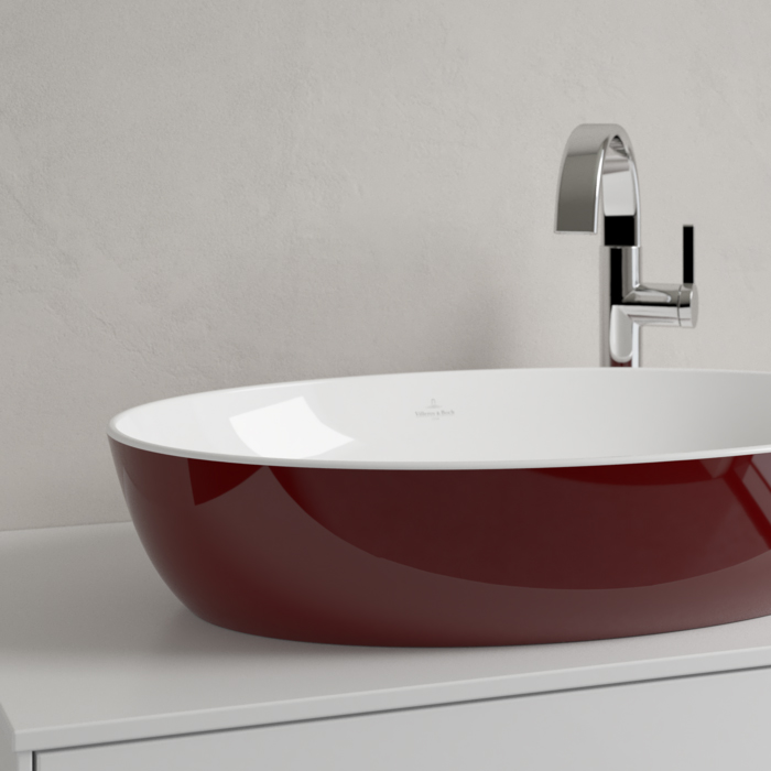Villeroy&Boch Artis Раковина 61x41x13см., накладная, цвет: Bordeaux