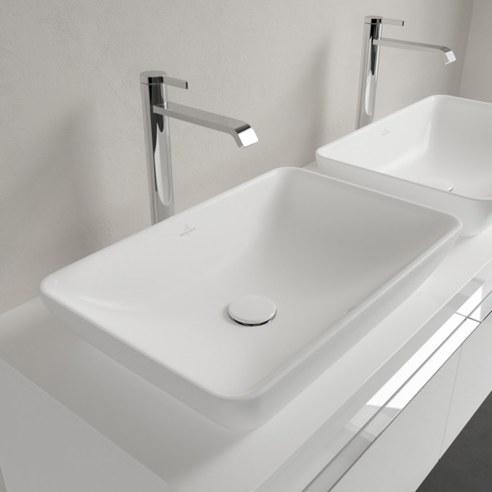 Villeroy&Boch Venticello Раковина 55x36см., без отв., накладная, цвет: альпийский белый