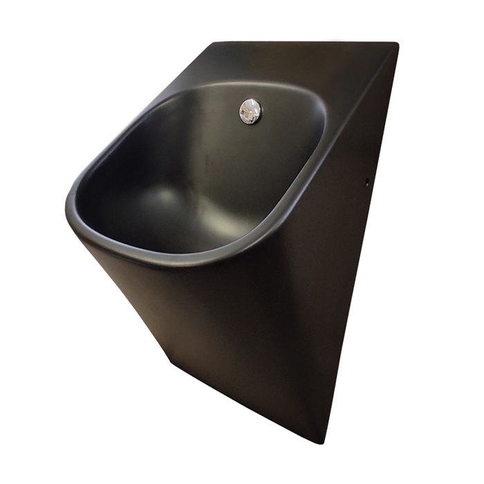 Artceram La Fontana 2.0 Писсуар 33x31x62см., подвесной, с сифоном и креплением, saniglaze, цвет: черный матовый