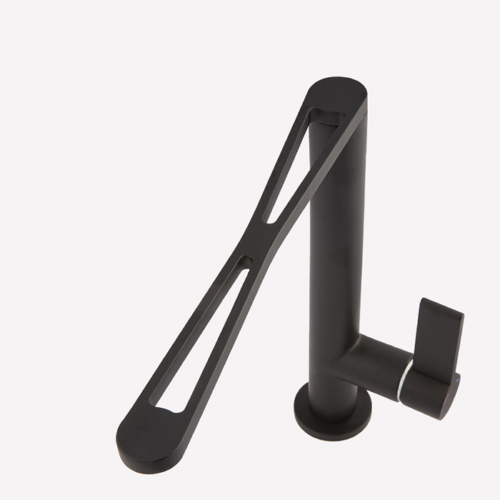 Webert One Essential Смеситель для раковины, на 1 отв., излив:22см., цвет: черный