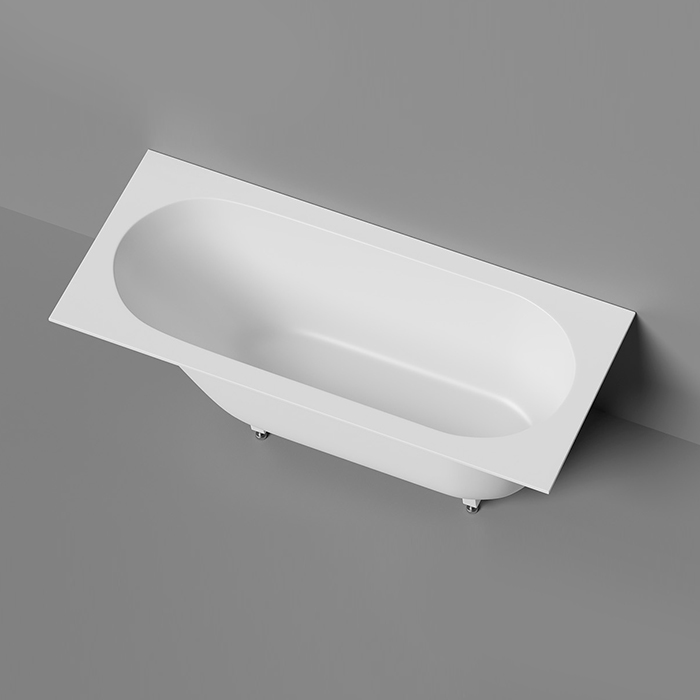 Salini Lofo Kit Ванна 170x75x59см, отдельностоящая, Gelcoat, с донным клапаном, сифоном, ножками, слив-переливом, цвет: белый глянцевый