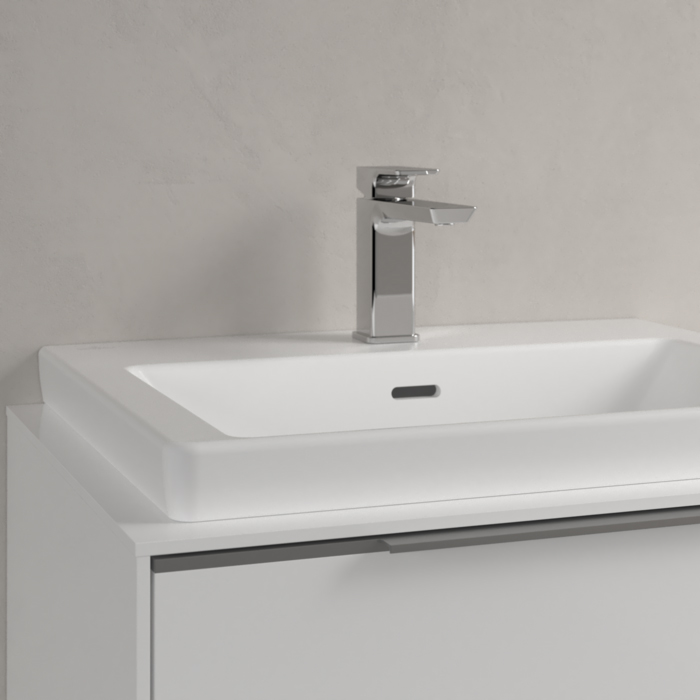 Villeroy&Boch Subway 3.0 Раковина 60х47х16.5см., 1 отв., подвесная, CeramicPlus, с переливом, цвет: белый камень