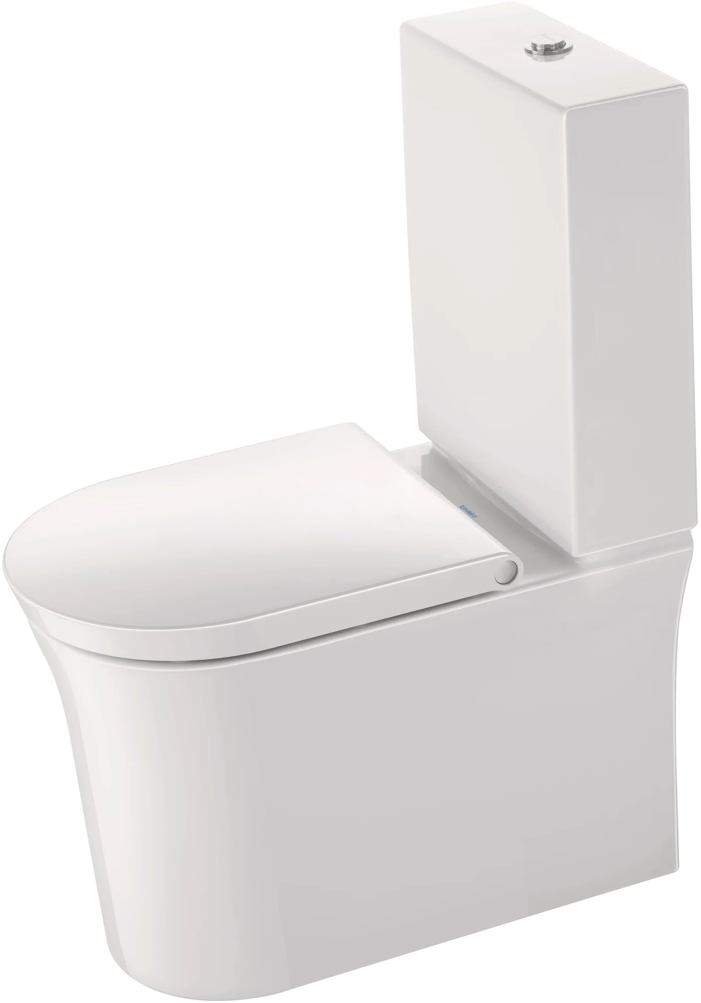 Duravit White Tulip Сиденье с крышкой для унитаза, Softclose, петли хром, цвет: белый