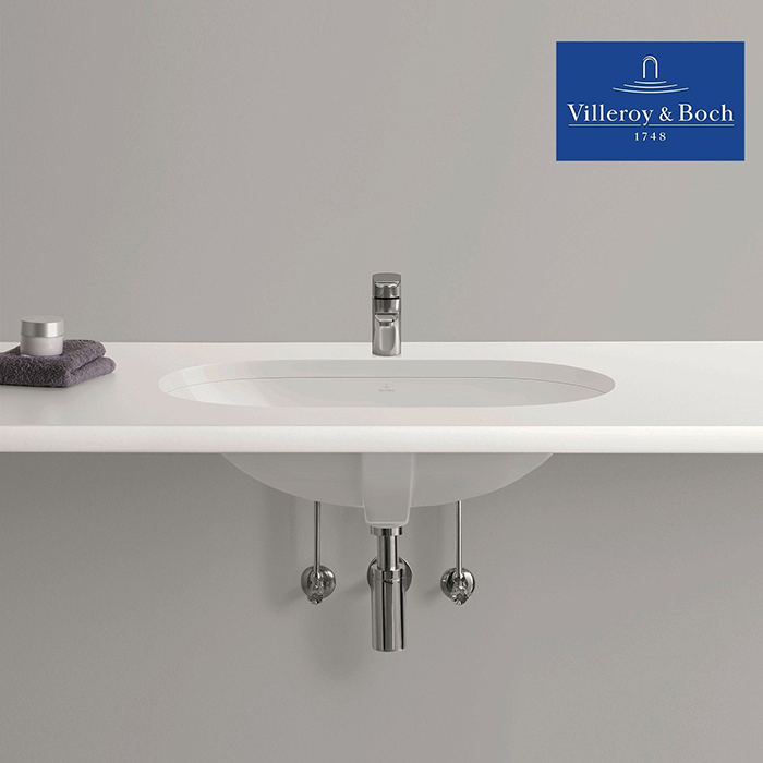 Villeroy&Boch O.novo Раковина врезная под столешницу 60x35см, с переливом, цвет: альпийский белый