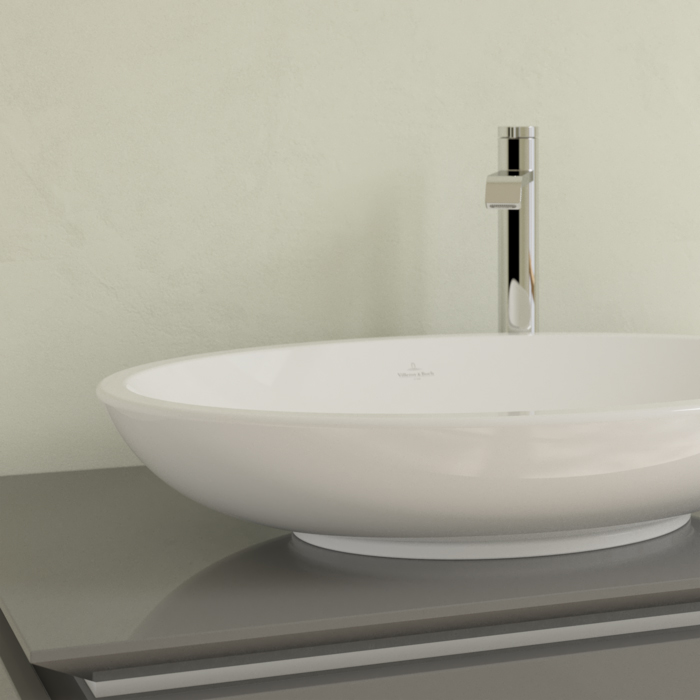 Villeroy&Boch Loop Friends Раковина 63х43 см, без отв., с переливом, с антигрязевым покрытием CeramicPlus, цвет: белый