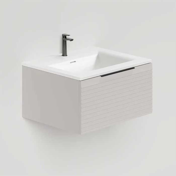 Salini Touch Тумба 60х50х32см., подвесная, с раковиной, 1 ящик, гор. фрез., цвет: Сreamy