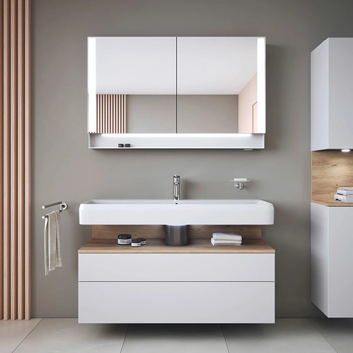Duravit Qatego Раковина 120x47x12.5 см, накладная/подвесная, 1 отв., цвет: белый