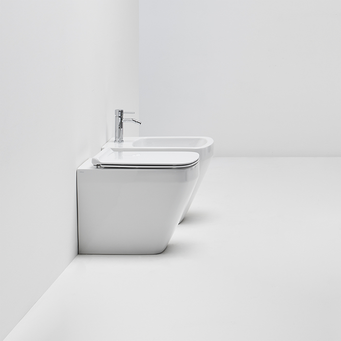 Simas Baden Baden Унитаз приставной безободковый 56х36см, слив универсальный, цвет: белый