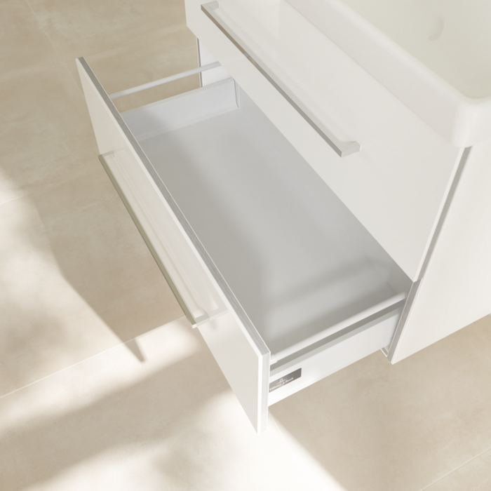 Villeroy & Boch Avento, Тумба с раковиной, подвесная, 76х52х44.7см, цвет: белый