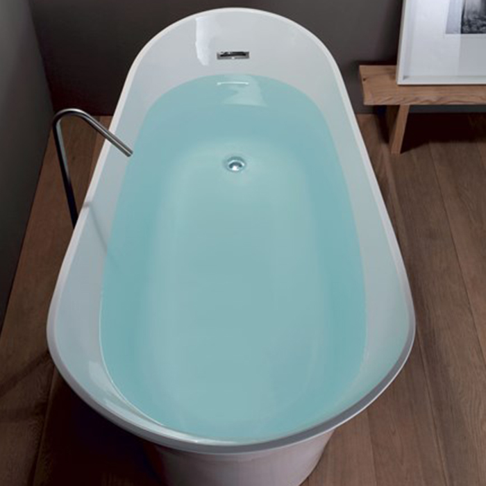 Kerasan Waldorf Ванна 167x82x65см., отдельностоящая, акриловая, в комплекте со сливом Clic-clac, цвет: белый