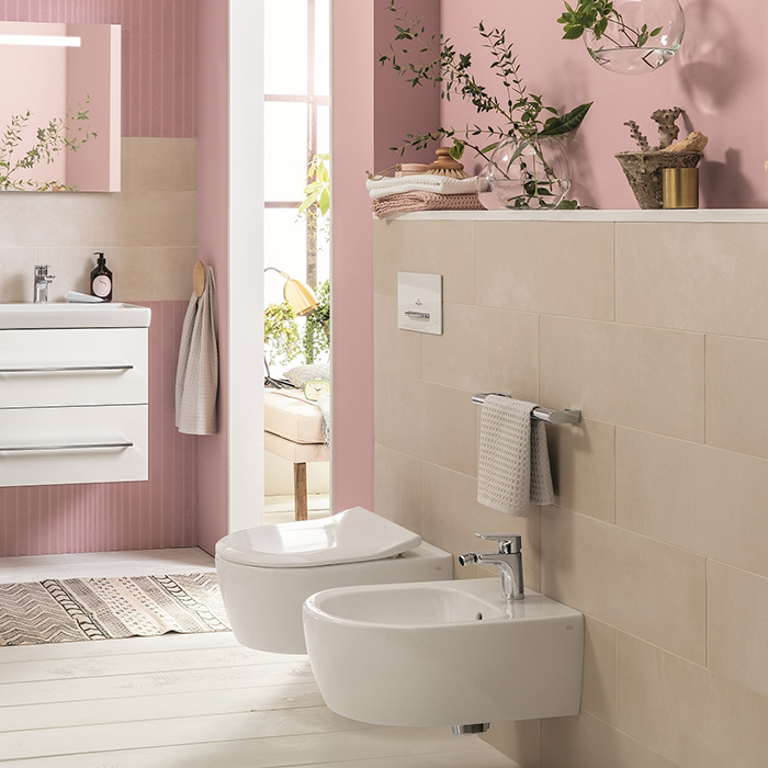 Villeroy&Boch Avento Биде подвесное 37x53см., 1 отв., цвет: альпийский белый