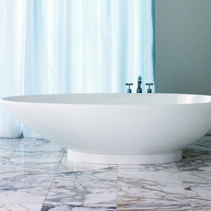 Victoria + Albert Napoli Ванна отдельностоящая, 190х84.5х50.3см., quarrycast, цвет: белый