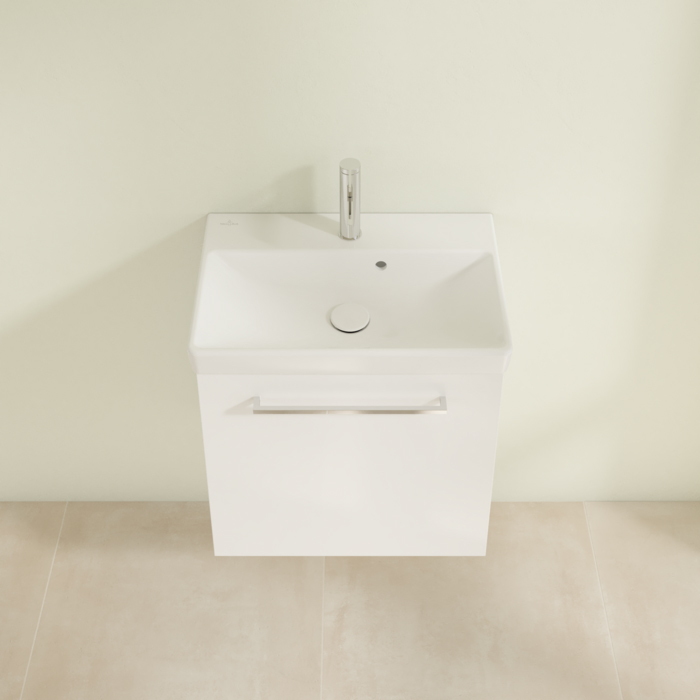 Villeroy & Boch Avento, Тумба с раковиной, 51.2х52х44.7см, подвесная, цвет: белый