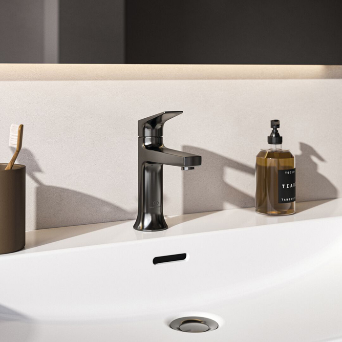 Ideal Standard La Dolce Vita Смеситель для раковины, на 1 отв., с донным клапаном, цвет: PVD Magnetic Grey