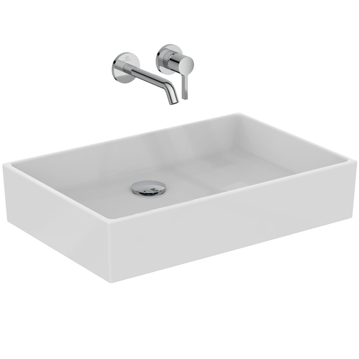 Ideal Standard Extra Раковина накладная, 60х40см., без отв., без перелива, цвет: белый