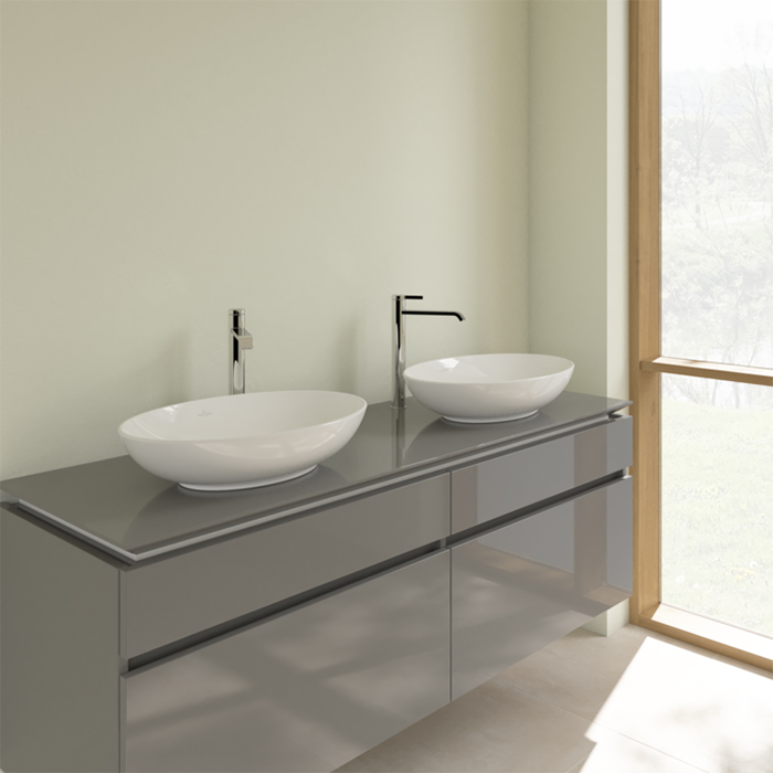 Villeroy&Boch Loop&Friends Раковина 38х56х12см., накладная, без отв., без перелива, цвет: альпийский белый