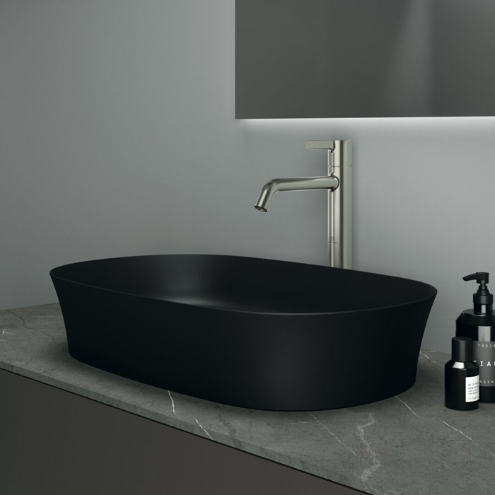Ideal Standard Ipalyss Раковина накладная, 60х38см., без отв., Diamatec®, цвет: черный матовый