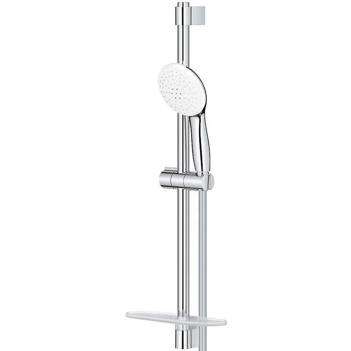 Grohe Tempesta 110 Душевой гарнитур: душевая штанга 60см, шланг для душа 175см и полочка, цвет: хром