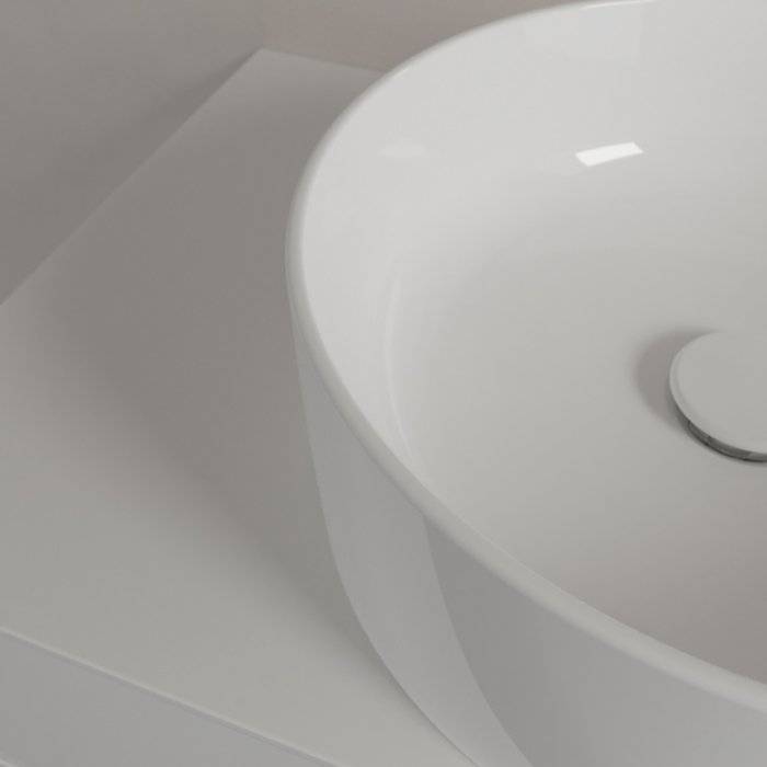 Villeroy&Boch Collaro Раковина накладная 400*400*145h, без отв. под смеситель, без перелива, TitanCeram, цвет альпийский белый