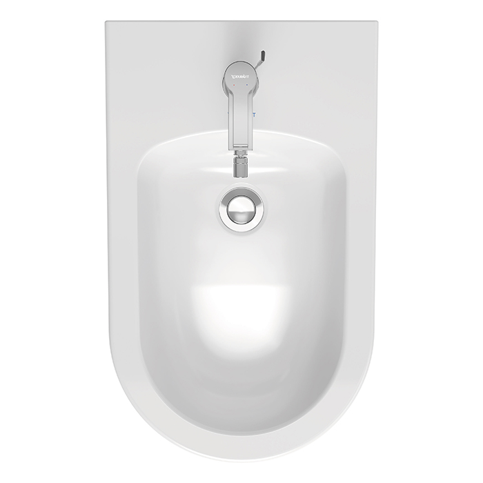 Duravit Me by Starck Биде напольное 37x60см., приставное , 1 отв., с креплением, цвет: белый