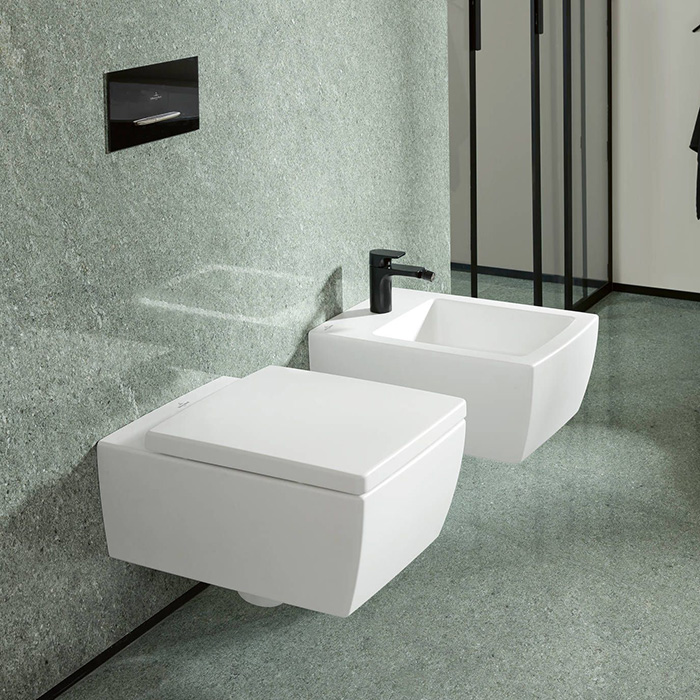 Villeroy&Boch Memento 2.0 Биде подвесное 37.5х56х23см., 1 отв., цвет: альпийский белый