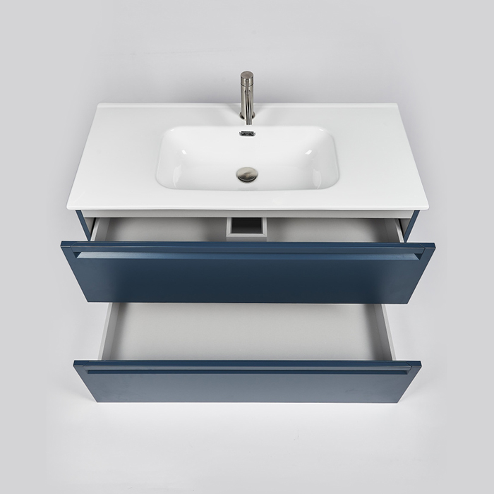 Inda Piccadilly Тумба подвесная 100x45x60см, раковина керамическая, цвет: blu denim