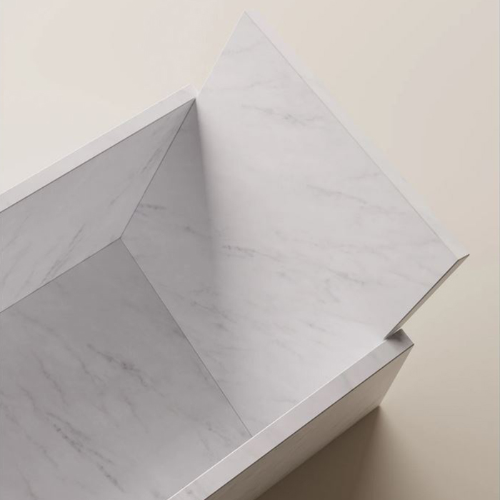 Agape Face a face Ванна 185x73x54/76.5см., отдельностоящая, с сифоном, цвет: Bianco Carrara