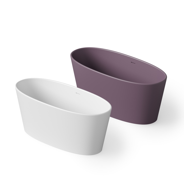 Dea Design Nature Ванна 158x70x66см., отдельностоящая, Solid Surface, цвет: White №18