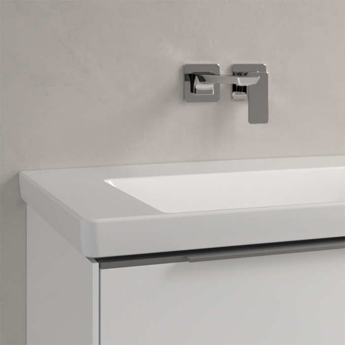 Villeroy&Boch Subway 3.0 Раковина 80х47х16.5см., без отв., подвесная, без перелива, цвет: альпийский белый