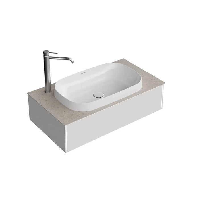 Kerama Marazzi Magica Тумба 88.4х48.5х22см., подвесная, 1 ящик, цвет: утренний серый матовый