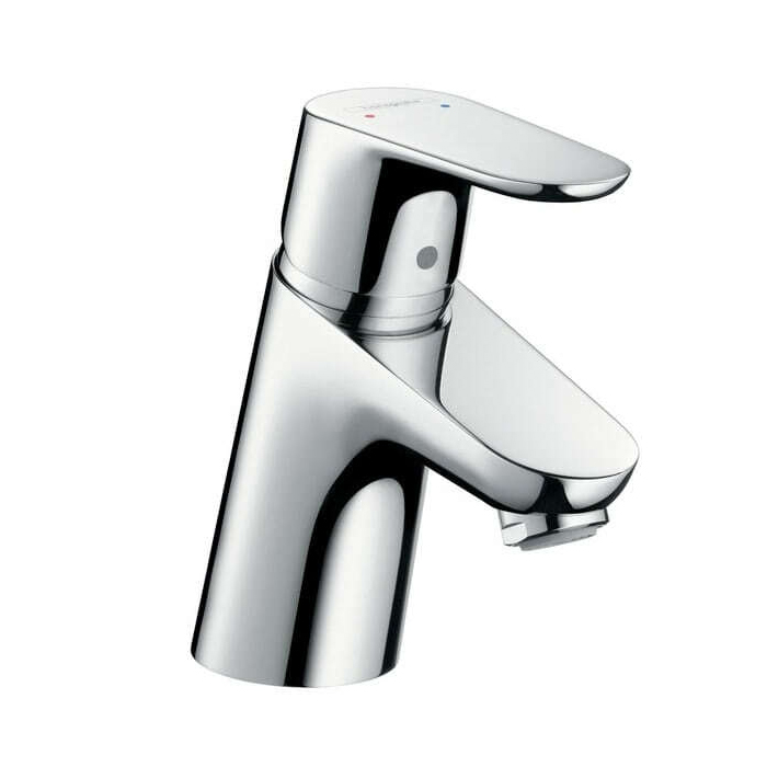 Hansgrohe Focus Смеситель для раковины с донным клапаном Push-Open, на 1 отв., излив 101мм, h53мм, цвет: хром