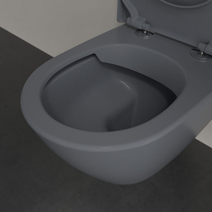 Villeroy&Boch Subway 2.0 Унитаз 37х56х36.5см., подвесной, DirectFlush, CeramicPlus, цвет: Graphite