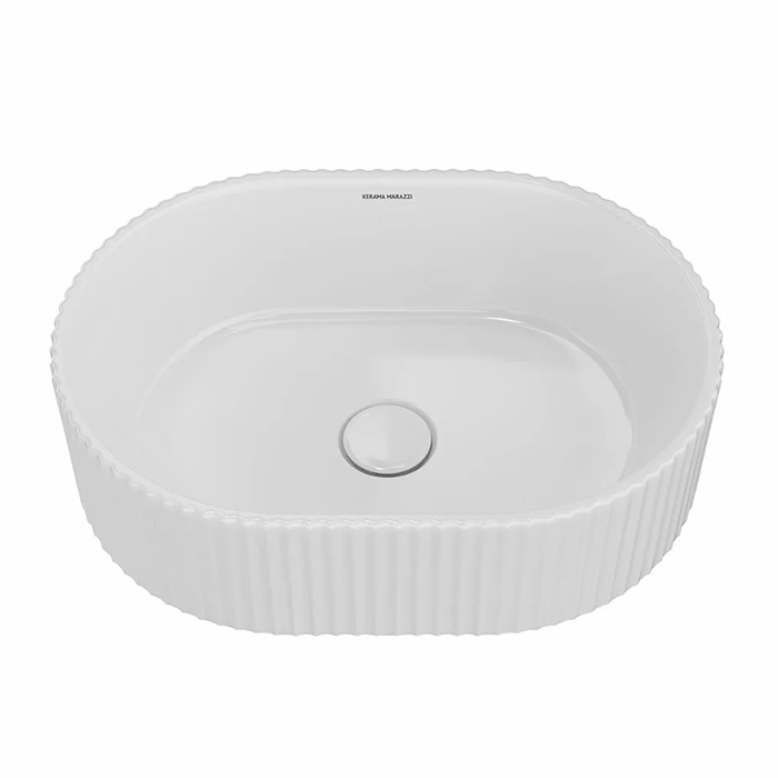Kerama Marazzi ArtBasin Sabbia Раковина накладная 50.5х36.6см., без отв., цвет: белый глянцевый