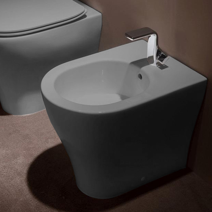 Flaminia APP Биде напольное 52x36xh43см, 1 отв. под смеситель, цвет: cenere