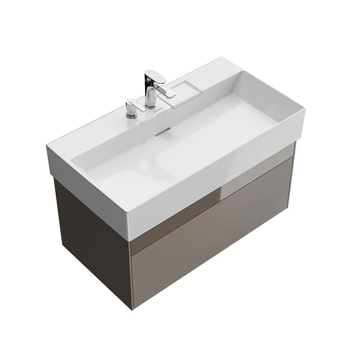 Kerama Marazzi Logica Тумба 86.8x46x40.3см., подвесная, 2 ящика, цвет: песчаный