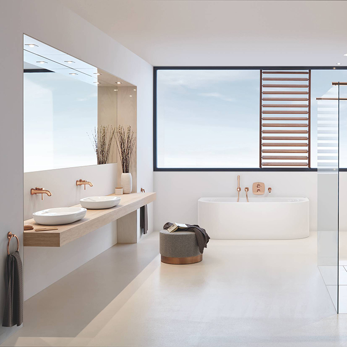 Grohe Grandera Излив для ванны, настенный, цвет: warm sunset
