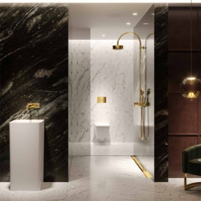 Профиль для душа TECEdrainprofile, 900 мм, цвет: Brushed Gold Optic