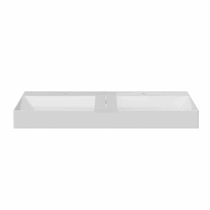 Kerama Marazzi Grande Раковина подвесная 119.5х18см., 2 отв., цвет: белый глянцевый