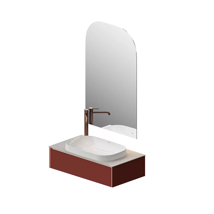 Kerama Marazzi Magica Тумба 88.4х48.5х22см., подвесная, 1 ящик, цвет: венецианский красный матовый