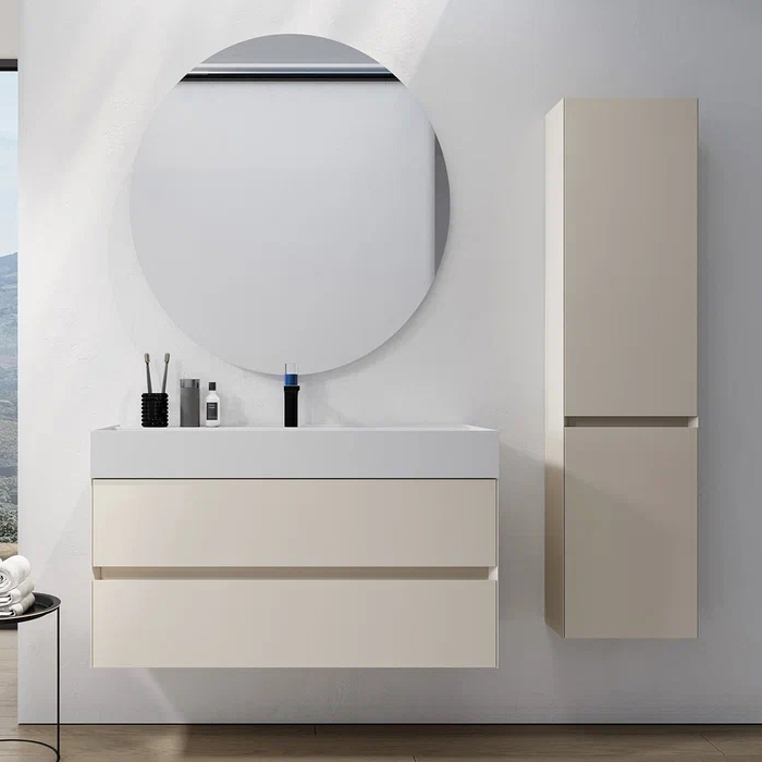 Verona Style Shape зеркало подвесное круглое на алюминиевом анодированном каркасе 100х3х100см., со светодиодной подсветкой по периметру и сенсорным выключателем с диммером яркости