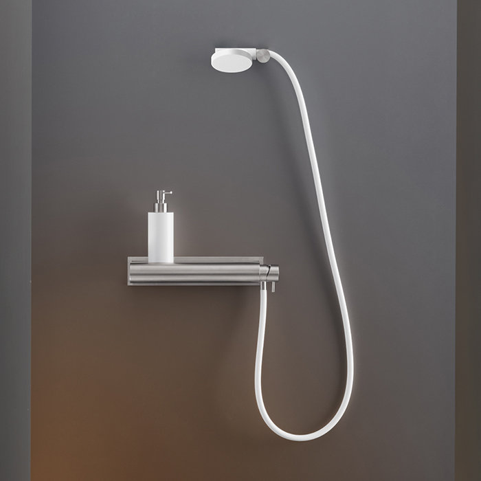 CEA Design MILO360 Держатель для ручного душа, настенный, цвет: нержавеющая сталь