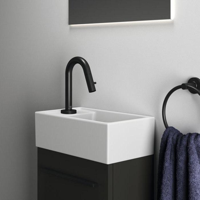 Ideal Standard i.life S Раковина 37x21xh12см, подвесная, с 1 отверстием, Sx, без перелива, цвет: белый матовый
