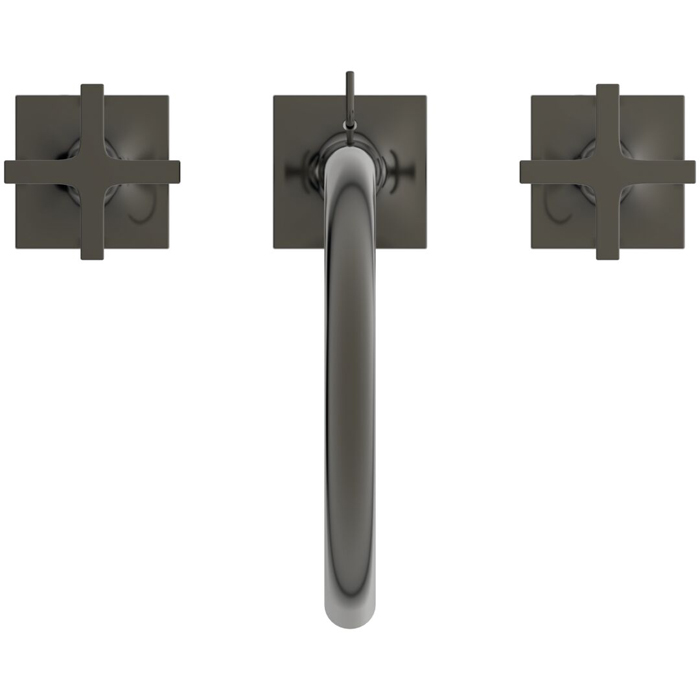 Ideal Standard Joy Neo Смеситель для раковины, на 3 отв., с донным клапаном, цвет: PVD Magnetic Grey